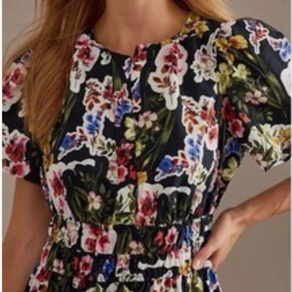 NWT Anthropologie Maeve Floral Somerset Dress 1x